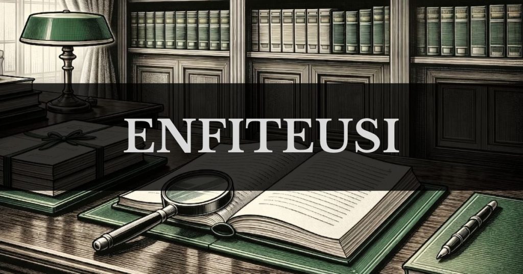Enfiteusi - Copertina