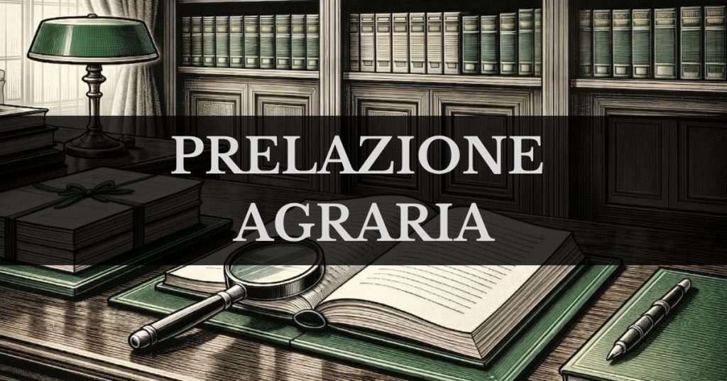 Prelazione agraria - Copertina