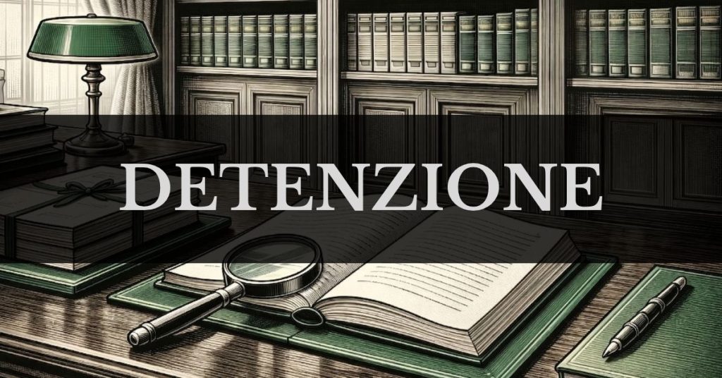 Detenzione - Copertina
